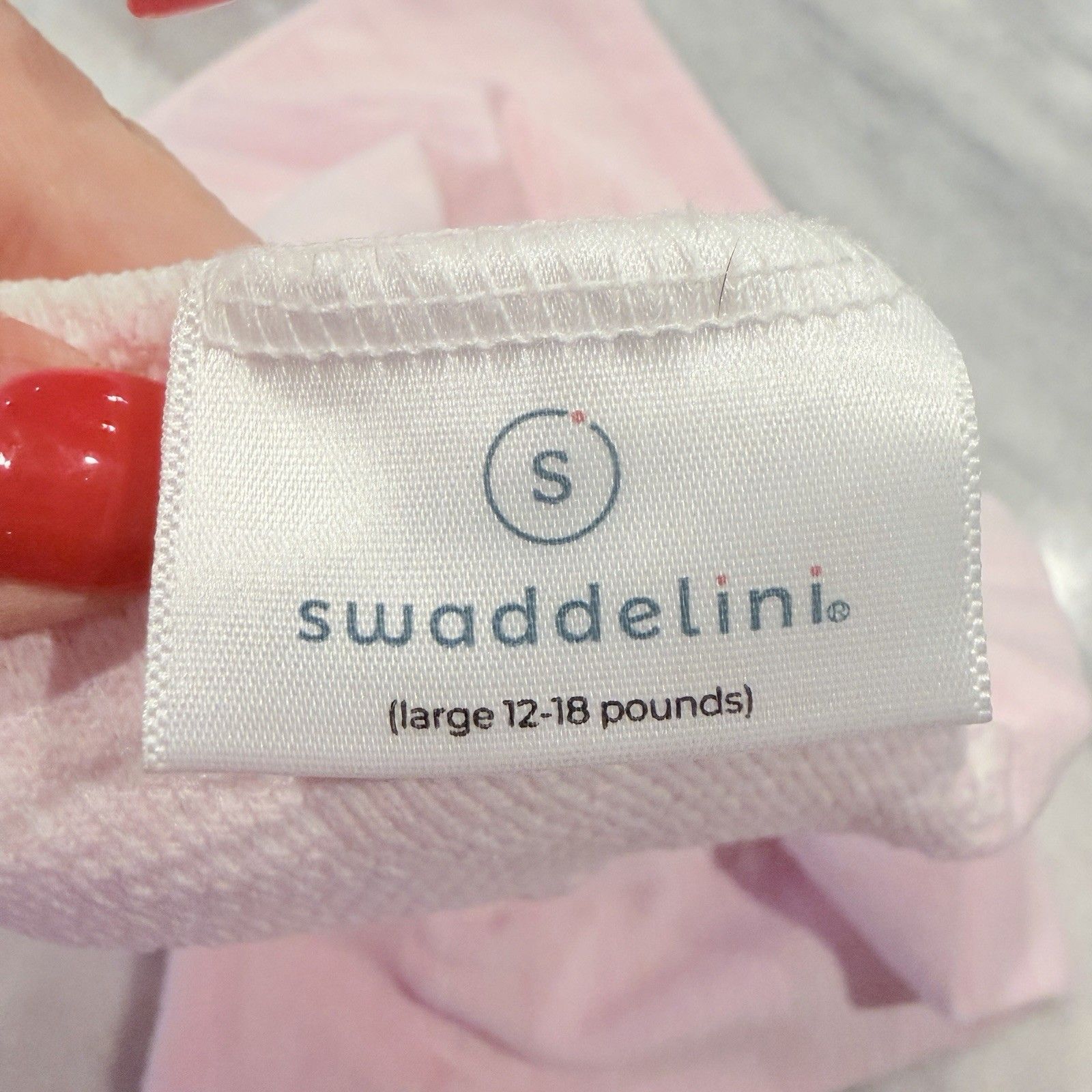 Swaddelini Sleep Sack Swaddle Pink Sz L 12-18 Lbs Snug Hug Baby Girl — image 4 of 6